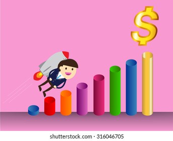 winner. finish. win. flat design. track. Success. goal. Target. rocket. Bulb Ideas. finance vision concept. Business Goals. dream. vector. infographics. money. Businessman. air fly sky
