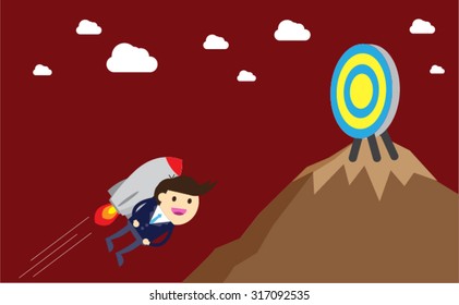 winner. finish. win. flat design. track. Success. goal. Target. rocket. Bulb Ideas. finance vision concept. Business Goals. dream. vector. infographics. number one. mountain. Businessman. air fly sky