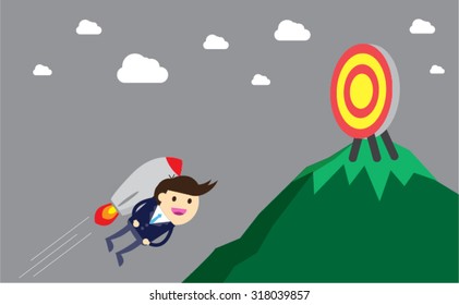 winner. finish. win. flat design. track. Success. goal. Target. rocket. Bulb Ideas. finance vision concept. Business Goals. dream. vector. infographics. number one. mountain. Businessman. air fly sky
