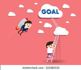 winner. finish. win. flat design. track. Success. Target. rocket. Bulb Ideas. finance vision concept. Business Goal. dream. vector. infographics. Businessman. air fly sky. Shortcuts, lost.