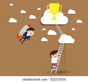 winner. finish. win. flat design. track. Success. Target. rocket. Bulb Ideas. finance vision concept. Business Goal. dream. vector. infographics. Businessman. air fly sky. Shortcuts, lost.