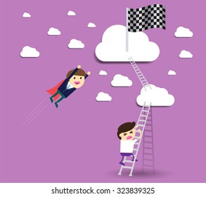 winner. finish. win. flat design. track. Success. Target. Bulb Ideas. finance vision concept. Shortcuts, lost. Fly, flying