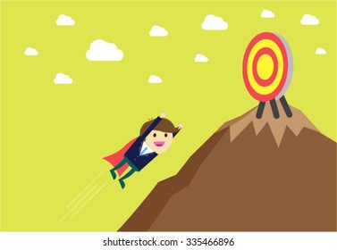 winner. finish. win. flat design. track. Success. goal. Target. rocket. Bulb Ideas. finance vision concept. Business Goals. dream. vector. infographics. number one. mountain. Businessman. air fly