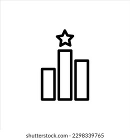 winner in flat design style