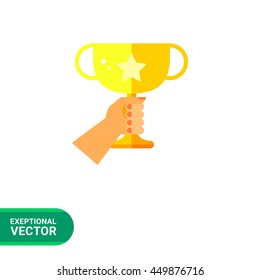 Winner flat icon