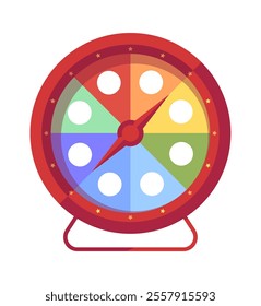 Winner fortune wheel vector illustration