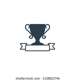 the winner get for gold trophy, vector illustration winner greetings