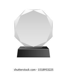 Winner Glass Award Vector Design Illustration Isolated On White Background