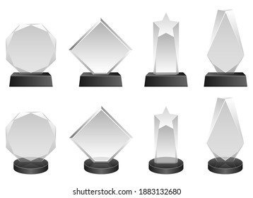 Winner glass award vector design illustration isolated on white background