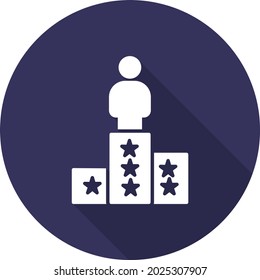 Design des Siegers-Schattensymbols