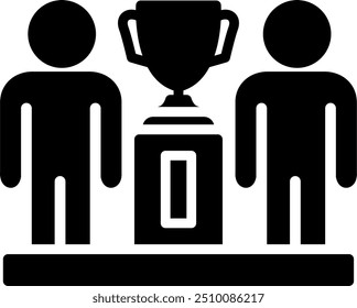 Winner Glyph Vector Icon Design