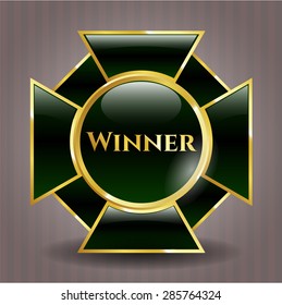 Insignia de oro ganadora