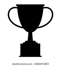 Winner gold cup black icon