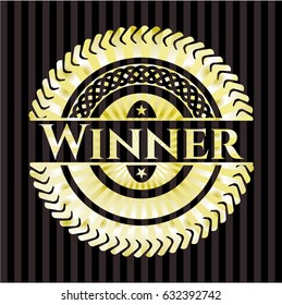 Winner gold emblem