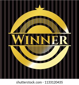 Winner golden badge