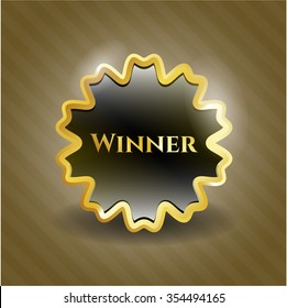 Winner golden badge