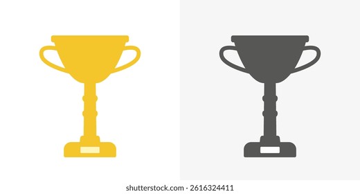 Winner golden and gluph icon. Vector illustration