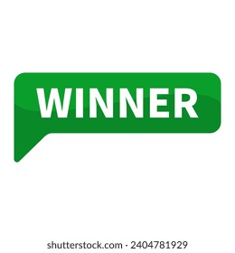 Winner In Green Rectangle Shape For Announcement Information Business Marketing Social Media Promotion
