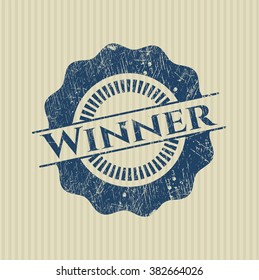 Winner grunge style stamp