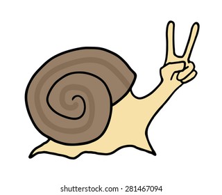 winner happy snail