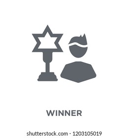 Winner icon. Winner design concept from  collection. Simple element vector illustration on white background.