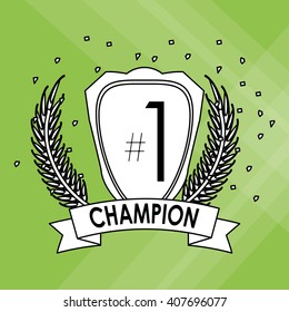 Winner icon design , editable vector