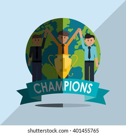 Winner icon design, vector illustration