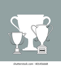 Winner icon design, vector illustration