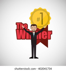 Winner icon design , vector illustration