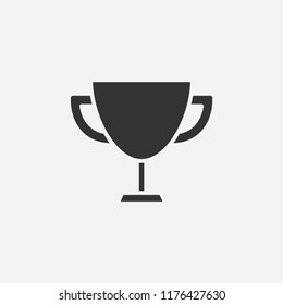 Winner icon illustration,vector cup sign symbol