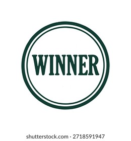 winner icon logo seal vector on white background
Vector stamp icon