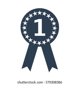 Winner Icon on white background. Vector illustration