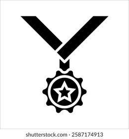 Winner icon set. Containing victory, success, prize, celebration, podium, win money, finish line and trophy icons. Solid icon collection. Vector illustration.