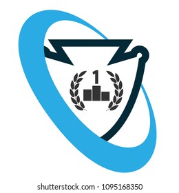winner icon and shield