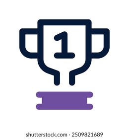 winner icon. vector dual tone icon for your website, mobile, presentation, and logo design.