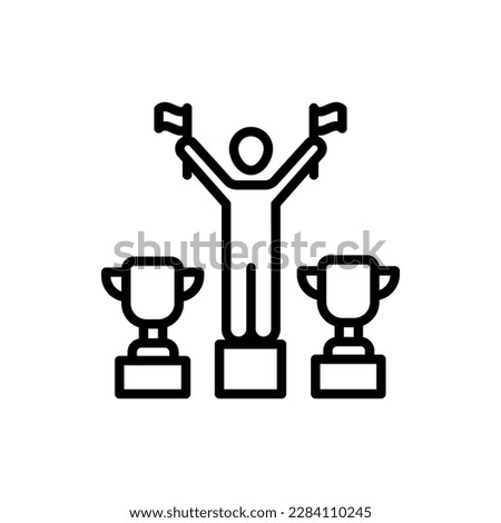 Winner icon in vector. Illustration