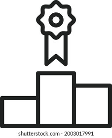 Winner icon vector image. Can also be used for Physical Fitness. Suitable for mobile apps, web apps and print media.