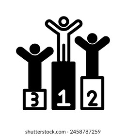 Icono del ganador en Vector. Logotipo
