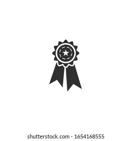 winner icon vector sign isolated for graphic and web design. winner symbol template color editable on white background.
