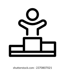 Ilustración de diseño de símbolo del vector del icono ganador