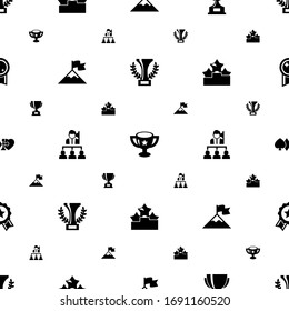 winner icons pattern seamless. Included editable filled champion, award, reward, attainment, Leadership, Ranking, gambling, achievement icons. winner icons for web and mobile.