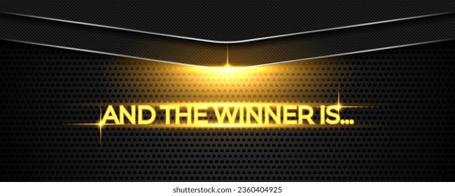 And the winner is... with metal background