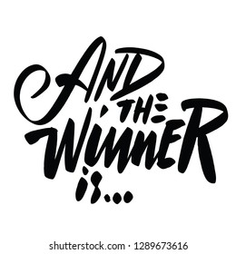 And the winner is... Vector lettering.
