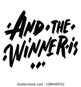 And the winner is... Vector lettering.
