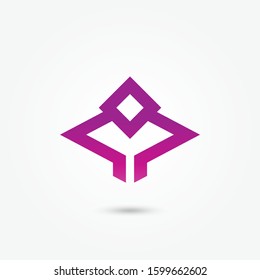 Winner logo design template. Abstract logo design. Business icon vector. Creative symbol vector. Icon vector illustrator