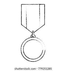 winner medal isolated icon