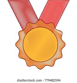 winner medal isolated icon