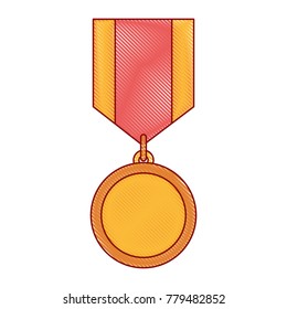 winner medal isolated icon