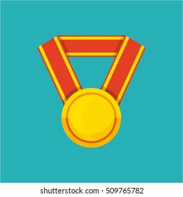 winner medal isolated icon vector illustration design