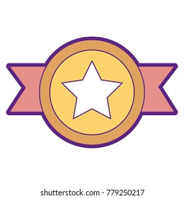winner medal with star